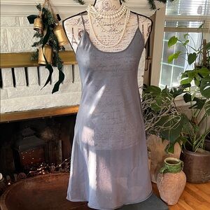 Elegant Gray Slip Dress